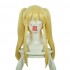 Anime Kakegurui Meari Saotome Mary Saotome Blonde Double Ponytail Synthetic Cosplay Wig
