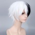 Anime Danganronpa: Trigger Happy Havoc Monokuma Black and White Bear Short Cosplay Wigs