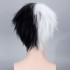 Anime Danganronpa: Trigger Happy Havoc Monokuma Black and White Bear Short Cosplay Wigs