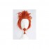 Anime Danganronpa: Trigger Happy Havoc Leon Kuwata Orange Short Cosplay Wigs