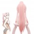 Anime DARLING in the FRANXX 02 Zero Two 65cm Long Pink Ponytail Cosplay Wigs