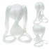 Anime VOCALOID Hatsune Miku 120cm Long Straight Double Ponytail Multicolor Bangs Cosplay Wigs