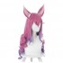 Game LOL Spirit Blossom Ahri Pink Long Wavy Cosplay Wigs