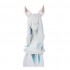 Game LOL Spirit Blossom Ahri White Blue Long Straight Cosplay Wigs
