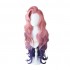 Game LOL Seraphine 100cm Long Pink Gradient Purple Wavy Cosplay Wigs