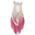 Game LOL KDA The Baddest Ahri 100cm Long Beige Gradient Pink Cosplay Wigs