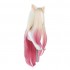Game LOL KDA The Baddest Ahri 100cm Long Beige Gradient Pink Cosplay Wigs