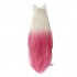 Game LOL KDA The Baddest Ahri 100cm Long Beige Gradient Pink Cosplay Wigs