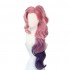 LOL Seraphine Cosplay Wig 100cm Long Ponytail Pink Gradient Purple Wavy Wigs
