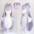 Game LOL KDA The Baddest Evelynn 80cm Long Light Purple Cosplay Wigs