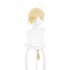 Game Genshin Impact Traveler Aether Blonde Ponytail Cosplay Wigs