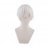 Anime Cells at Work White Blood Cell Short White Cosplay Wigs