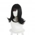 Anime Akudama Drive The Swindler Ordinary Person Long Black Cosplay Wigs