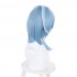 Game Genshin Impact Eula Blue White Long Cosplay Wigs