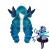 Game LOL Gwen Long Blue Double Ponytail Cosplay Wigs