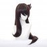 Game Genshin Impact Beidou Dark Brown Long Cosplay Wigs