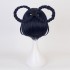 Game Genshin Impact Xiangling Navy Blue Cosplay Wigs