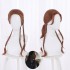 Moive Black Widow Natasha Romanoff Brown Ponytail Braid Cosplay Wigs