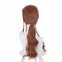 Moive Black Widow Natasha Romanoff Brown Ponytail Braid Cosplay Wigs