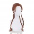 Moive Black Widow Natasha Romanoff Brown Ponytail Braid Cosplay Wigs