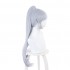 Game Genshin Impact Kamisato Ayaka Light Gray Blue Ponytail Cosplay Wigs