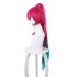 Game LOL Cafe Cutie Sivir Rose Red Gradient Green Long Ponytail Cosplay Wigs