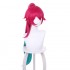Game LOL Cafe Cutie Sivir Rose Red Gradient Green Long Ponytail Cosplay Wigs