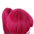 Game LOL Cafe Cutie Sivir Rose Red Gradient Green Long Ponytail Cosplay Wigs