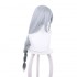 Game Genshin Impact Shenhe Long Grey Twist Braid Cosplay Wigs