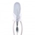 Game Genshin Impact Shenhe Long Grey Twist Braid Cosplay Wigs