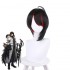 Game Arknights Gnosis Black Mixed Red Cosplay Wigs