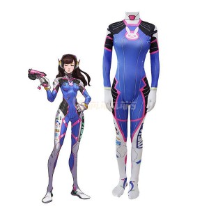 Game Overwatch D.Va Hana Song Suit Leotard Cosplay Costumes