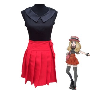 Anime Pokemon Serena Halloween Cosplay Costumes