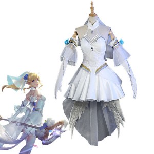 Game LOL Crystal Rose Lux Cosplay Costumes