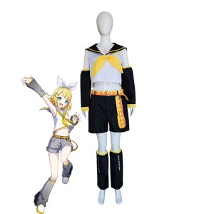Anime Vocaloid Hatsune Miku Ready Steady Kagamine Rin Uniform Cosplay Costumes