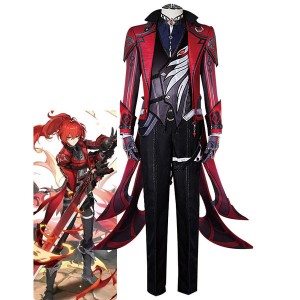 Game Genshin Impact Diluc Red Dead of Night Cosplay Costumes