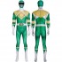 Mighty Morphin Power Rangers Yamato Tribe Knight Burai Dragon Ranger Green Ranger Cosplay Costumes