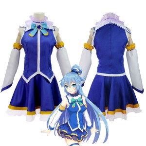 Anime KonoSuba: God's Blessing on This Wonderful World! Aqua Cosplay Costumes