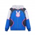 Game OW Overwatch D.Va Hana Song Fleece Lined Hoodie Jacket Cosplay Costumes