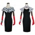 Movie Cruella De Vil Dalmatian Outfits Halloween Cosplay Costumes