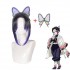Anime Demon Slayer Kimetsu no Yaiba Cosplay Kochou Shinobu Cosplay Wig Short Purple Wig