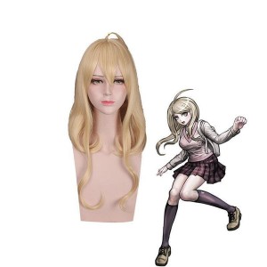 Anime Danganronpa V3: Killing Harmony Kaede Akamatsu Long Straight Blonde Cosplay Wigs