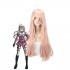 Anime Danganronpa V3: Killing Harmony Iruma Miu 80cm Long Straight Pink Cosplay Wigs