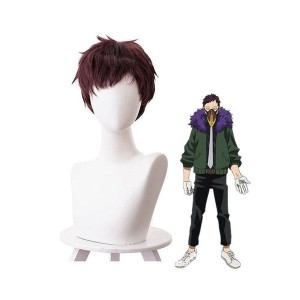 Anime My Hero Academia Kai Chisaki Short Brown Cosplay Wigs