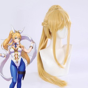 FGO Fate/Grand Order Saber Arutoria Pendoragon Bunny Gril Long Blonde Heat Resistant Cosplay Wig