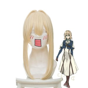 Anime Violet Evergarden Violet Evergarden Blonde 60cm Short Cosplay Wig