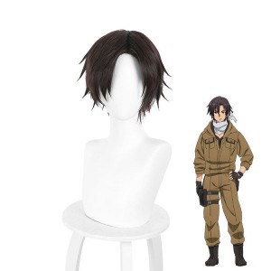 Anime 86 Eighty Six Shinei Nouzen Brown Short Cosplay Wig